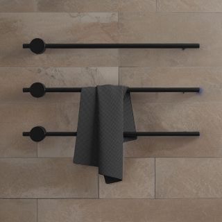 Электрический полотенцесушитель Broner Bruno NF.BR.007.080.0000.RAL 9005М 80 см без кнопки чёрный матовый